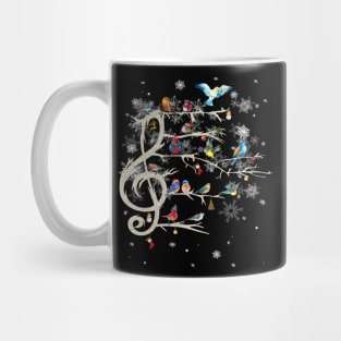 Musical Note Birds Winter Costume Gift Mug